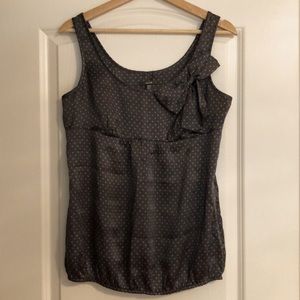 Jacob Grey Polka Dot Blouse